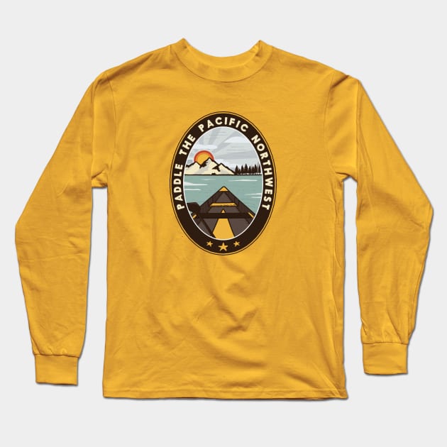 Paddle the Pacific Northwest Long Sleeve T-Shirt by happysquatch